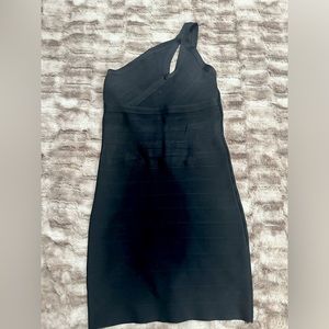 Guess one shoulder dress, black, size small